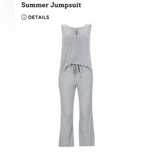 CAbi Light Gray Knit Jumpsuit